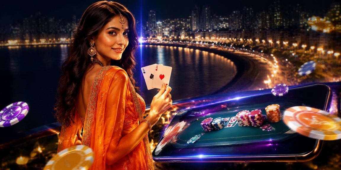 Sports betting user enjoying mobile at Marine Drive Mumbai